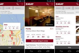 Zagat Android App updated and completely overhauled by Google