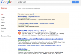 Google intros Amber Alerts to help and find missing children