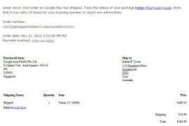 Nexus 10 starts shipping in Australia
