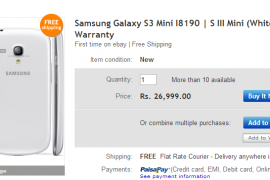 Samsung Galaxy S3 Mini Price on eBay India set at INR 26,999 – Don’t Buy!