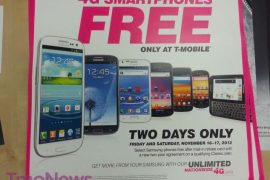Sale on Samsung phones going over at T-Mobile