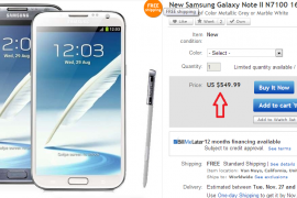 Get Unlocked Galaxy Note 2 for Price of $549 only in US