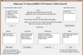 Download HTC Desire C All-In-One Toolkit