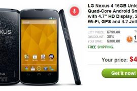 Buy Nexus 4 16GB for $499 from Daily Steals