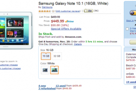 Deal: $50 off on Samsung Galaxy Note 10.1 from Amazon