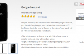 Nexus 4 back in stock at T-Mobile, $200 on contract