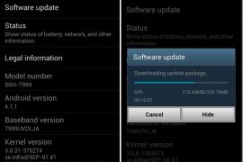 T-Mobile Galaxy S3 Jelly Bean update out now. Firmware version: T999UVDLJA