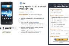 Deal: AT&T’s Sony Xperia TL on sale for $0.01 on Amazon