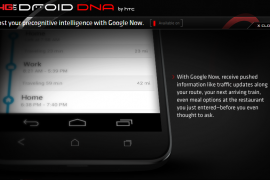 Images of the Droid DNA on Verizon website show onscreen navigation keys and 0.49 Mbps download speeds!