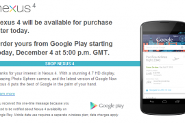 Nexus 4 to go on sale in the UK and Germany at 5PM local time