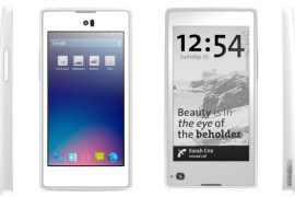 Meet the YotaPhone – LCD display on front, E Ink display on the back