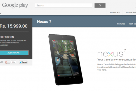 Google debuts Nexus line on Indian Play Store with Nexus 7