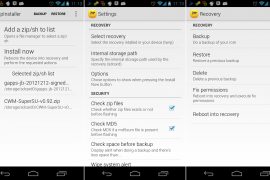 ZipInstaller lets you Flash a Custom ROM, Gapps, Boot Animation or any flashable zip file in recovery pretty easily