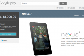 32GB Nexus 7 launched on Indian Play Store for Rs. 18,999