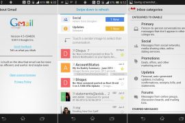 Download New Gmail APK v4.5 with Categories, Contact Icons, etc.