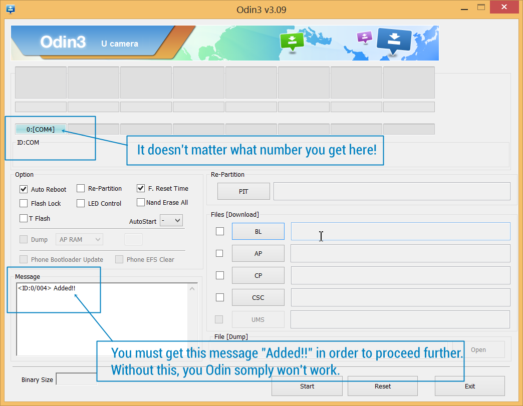 Galaxy S3 Drivers - Added Message in Odin
