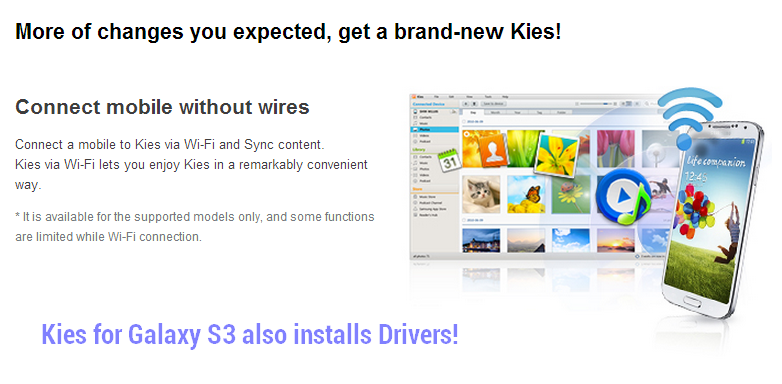 Galaxy S3 Drivers from Kies software