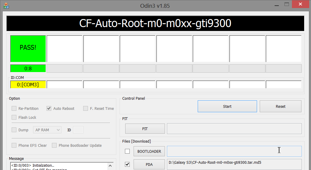 Root Samsung Galaxy S3 with CF Auto Root