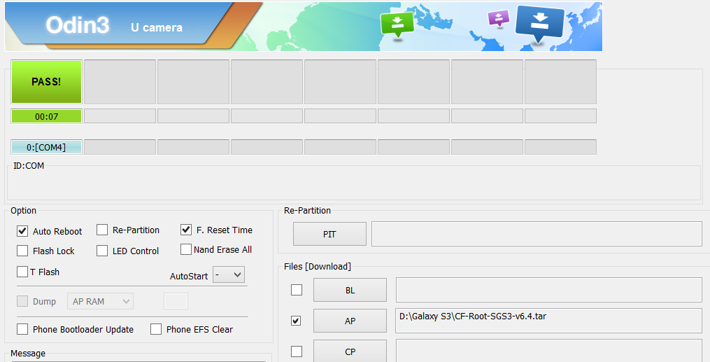 Root Samsung Galaxy S3 with CF Root and Recovery package