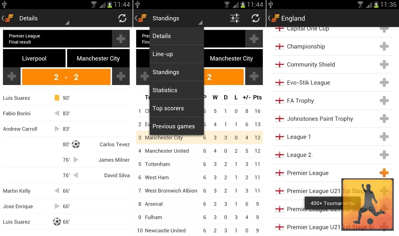 Sporee Football Live Scores Android App