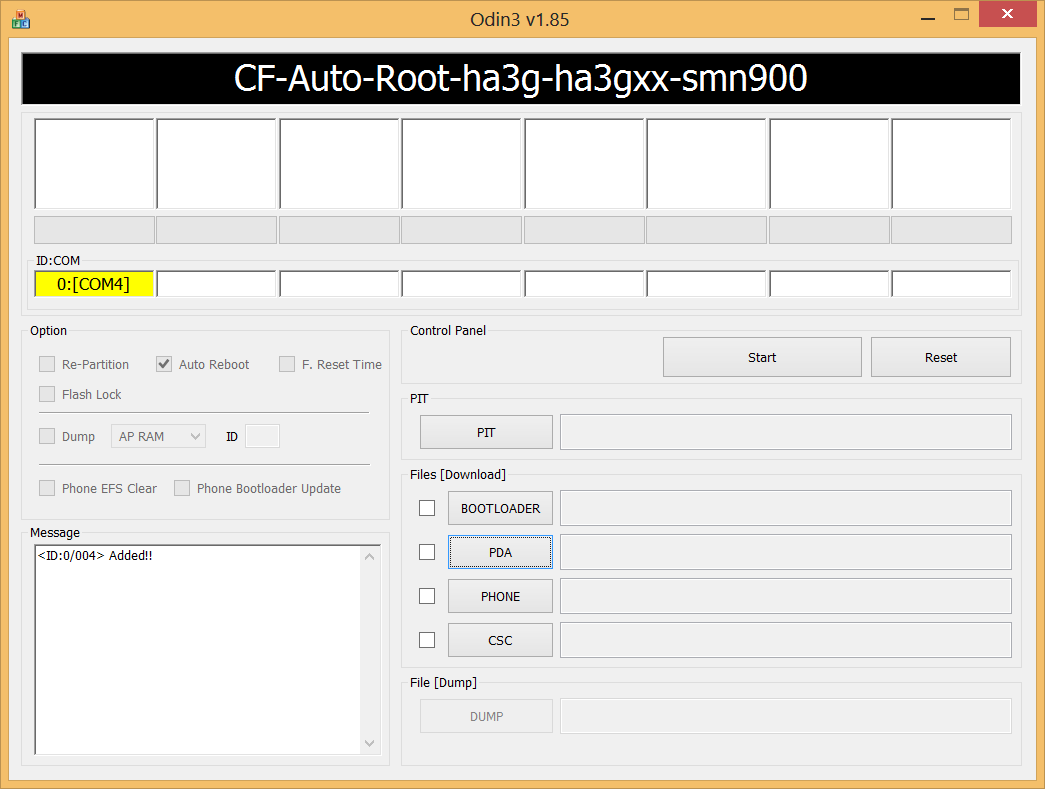 Samsung Galaxy Note 3 SM-N900 Added to Odin