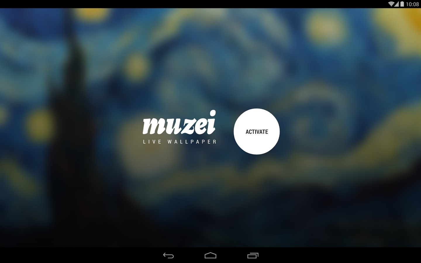 Activate Muzei Live Wallpaper