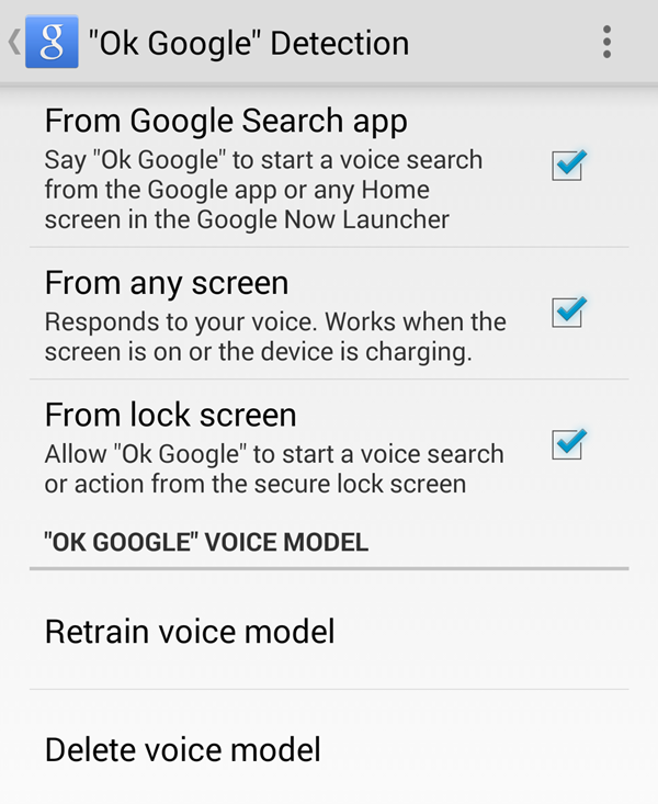 Ok Google Detection Galaxy Note 4