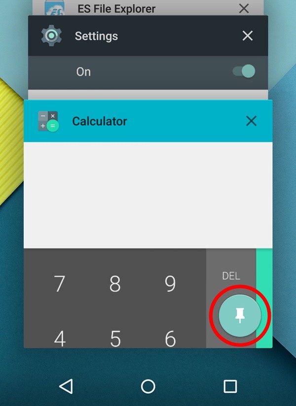 Pin Screen on Android 5.0 Lollipop