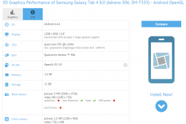Samsung Galaxy Tab 4 8.0 (SM-T333) spotted with a 64-bit processor
