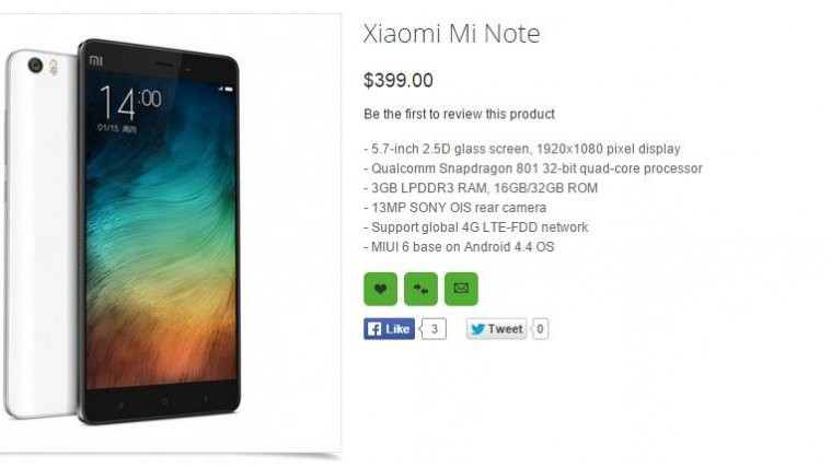 Xiaomi Mi Note Oppomart Price