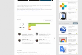 Google Experiments New Layout for Web Play Store on Desktop