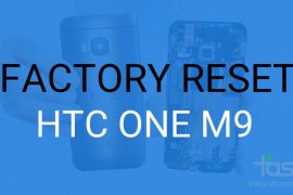 How to Factory Reset HTC One M9