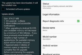 Samsung Galaxy S5 Likely Receives Android 5.0 Lollipop Update in India