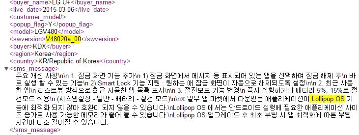 lg g pad lollipop updae