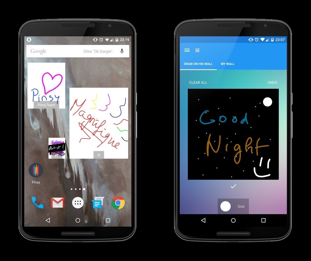 pinsy android application