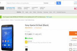 Sony Xperia E4 Dual Goes On Sale in India for Rs 11,605