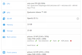 Sony Xperia Z4 and LG G4 Specs Leak via GFXBench Database