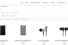 Xiaomi Retails Accessories in India Via Official Website