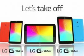 After 8.3, LG G Pad 7.0, 8.0, and 10.1 to get the Lollipop update starting April 12