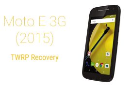 Motorola Moto E 3G (2015) TWRP Recovery [Guide]