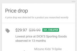 New Google Now Card Notifies You When the Product You Searched is on Sale