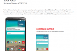 Verizon LG G3 Gets the Android 5.0 Update