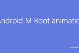 Download Android M Boot Animation zip file