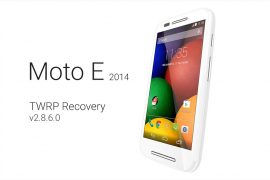 Latest Moto E (2014) TWRP recovery v3.0