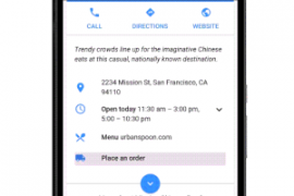 You can order food from Google search results, only in U.S.
