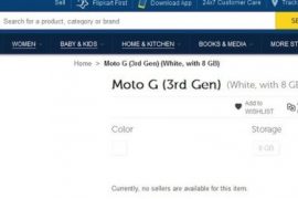 Flipkart publishes and removes 3rd gen Moto G page, device may follow soon