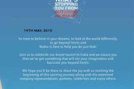 ZTE’s Nubia Brand Coming to India on May 19