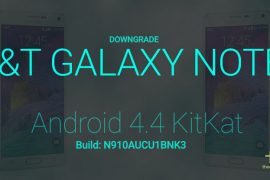Downgrade AT&T Galaxy Note 4 to KitKat Android 4.4 build N910AUCU1BNK3