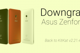 How to downgrade Asus Zenfone 5 to Android 4.4 KitKat v2.21.40.44 manually