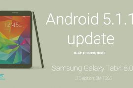 Samsung Galaxy Tab 4 8.0 Android 5.1.1 Update: T335XXU1BOF8 firmware download with install instructions